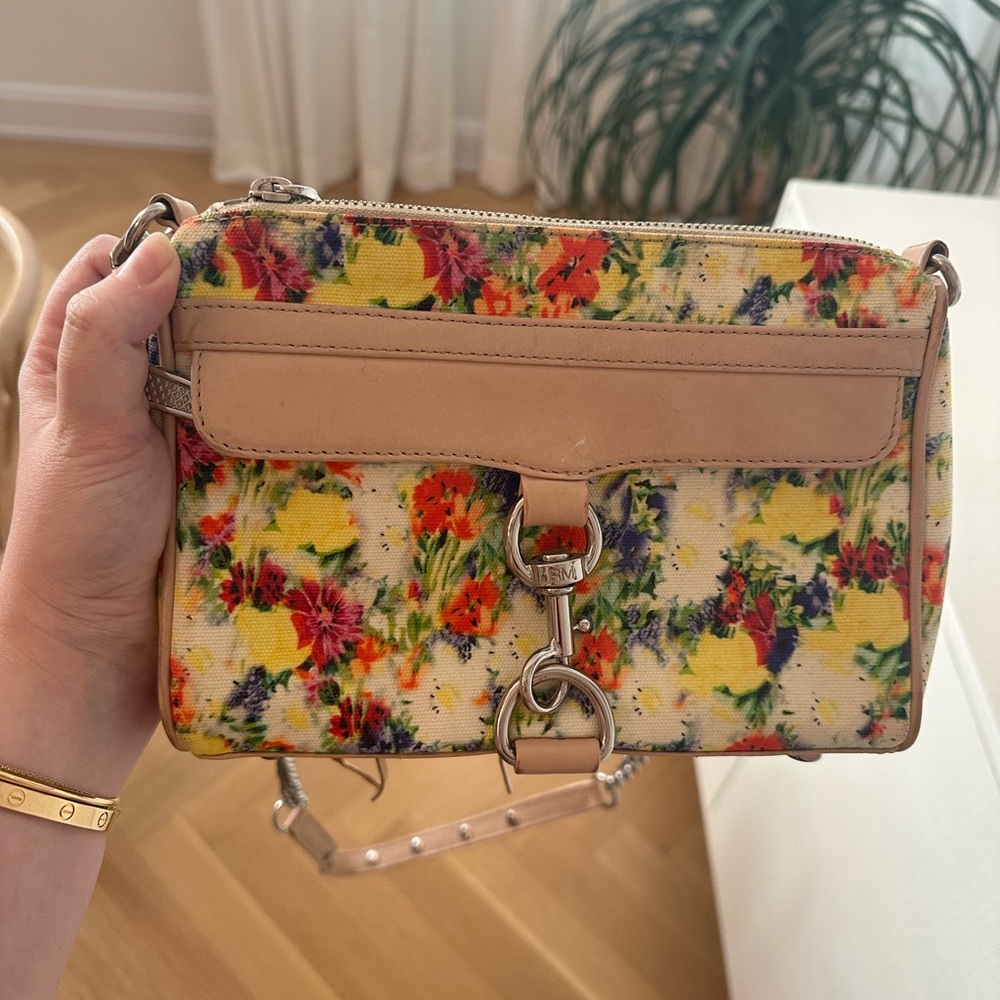 Rebecca Minkoff Floral Mini Mac Chain Bag